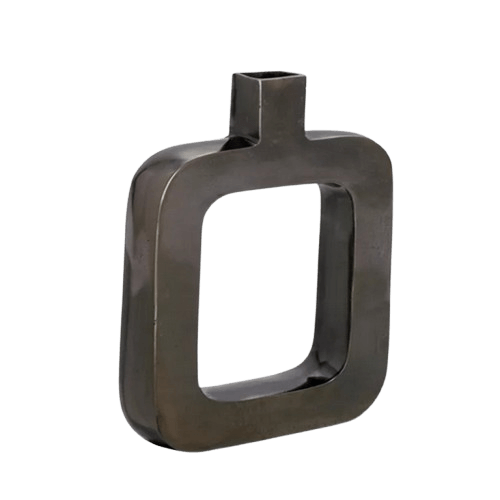 ALUMINIUM FLOWER VASE (BLACK)